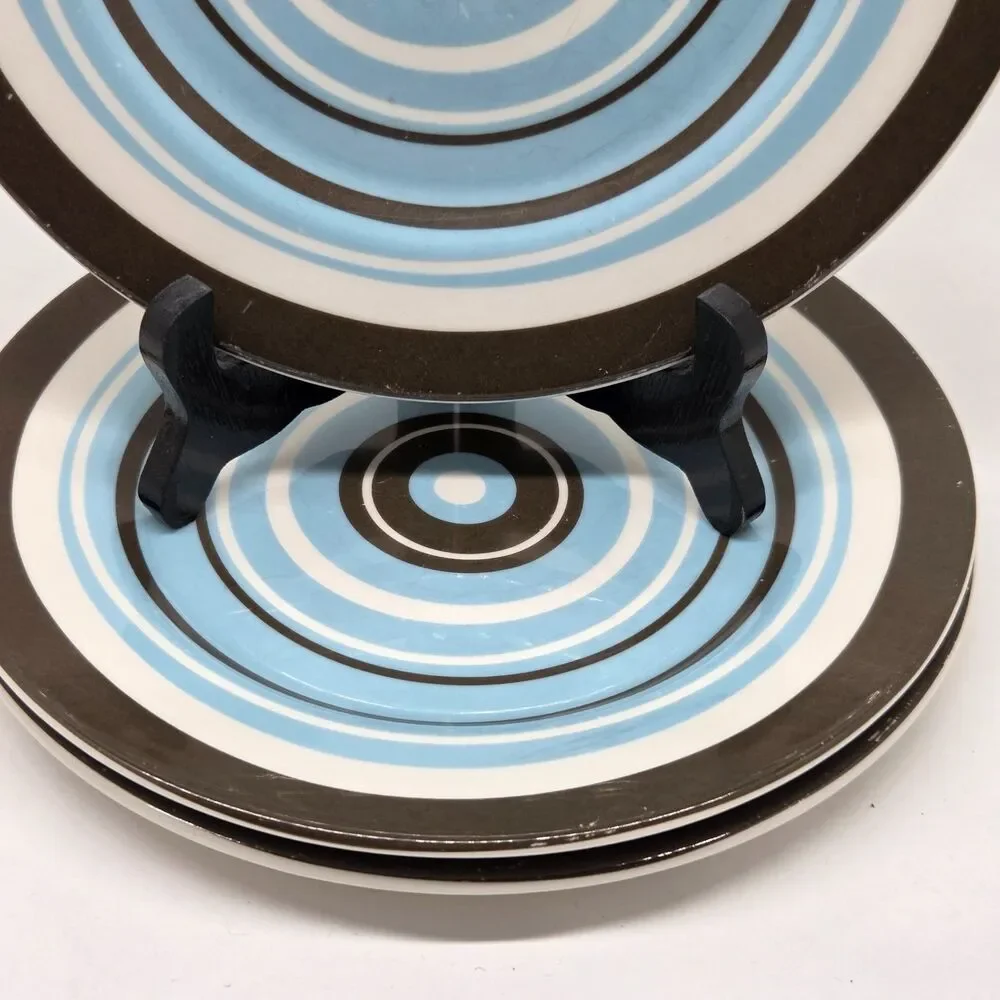 Jonathan Adler Happy Home Set Of 3 Circles And Stripes 8 1/4